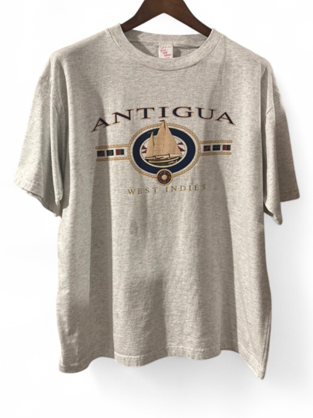 Vintage 90s Antigua West Indies Graphic T-Shirt Size Men’s XL